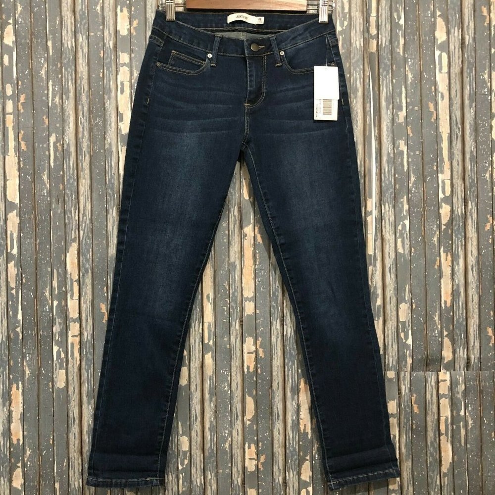 Just Fab Denim Dark Wash Blue Jeans Womens Skinny Jeans Size 26 NWT